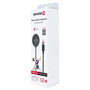 Cable, USB-C > Galaxy Watch, 1.2m, Swissten, Noir