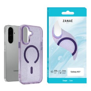 Coque Glow Purple Magsafe pour Galaxy A57
