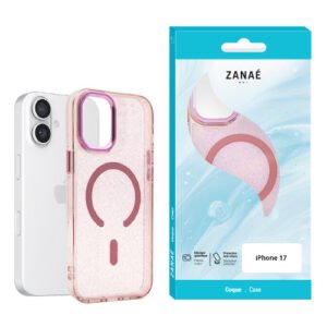 Coque Glow Pink MagSafe pour iPhone 17