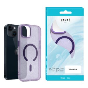 Coque Glow Purple MagSafe pour iPhone 14
