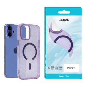 Coque Glow Purple MagSafe pour iPhone 16