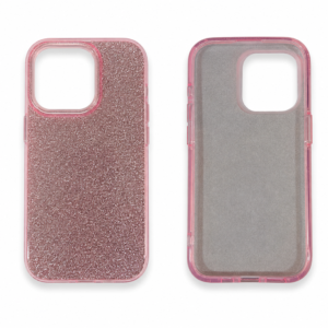 Coque Pailletée Rose Apple iPhone 15 Pro